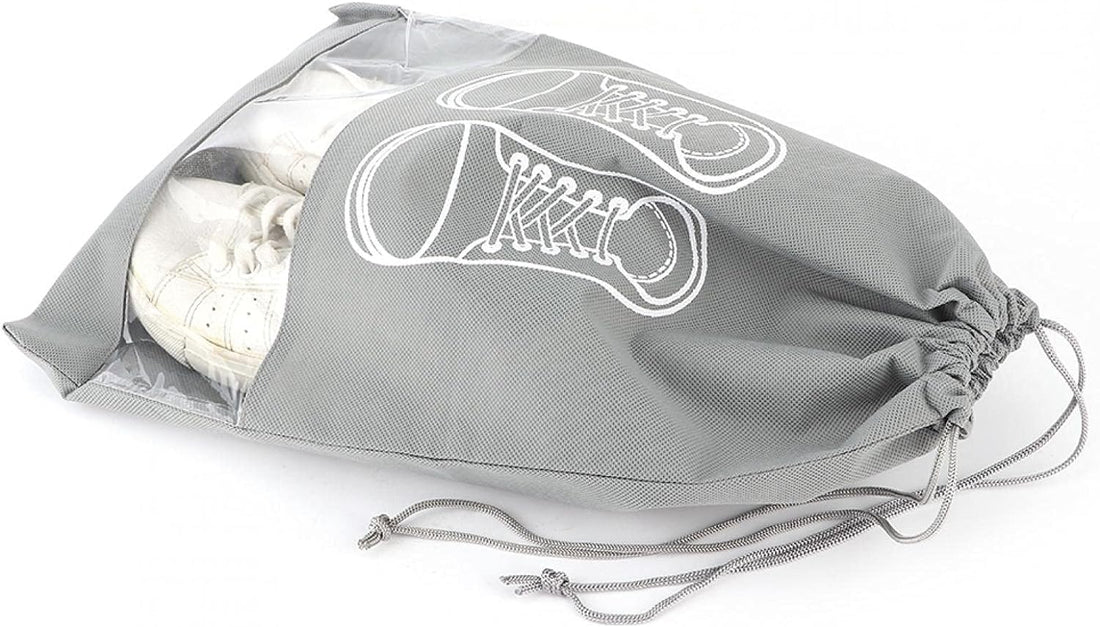 Printed Non-Woven Travel Shoe Pouch – Dustproof & Lightweight Organizer