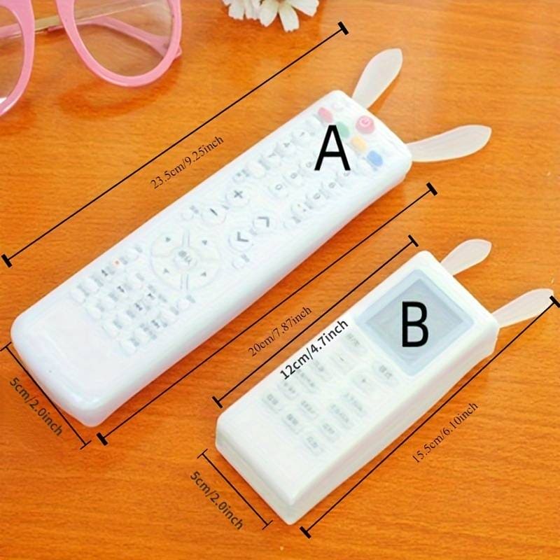 Premium Silicone Rabbit Remote Control Cover – Glow in the Dark TV Remote Protector Case | Waterproof & Anti-Fall