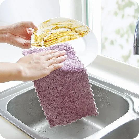 Super Cleaning Towel Pack of 10 – Premium Microfiber Super-Absorbent Reusable Cleaning Cloths
