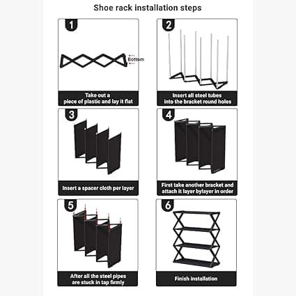 4-Tier Modern X-Shape Shoe Rack – Stylish & Space-Saving Storage Organizer in Pakistan