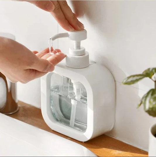 Large Capacity Press Clear Liquid Soap Dispenser Bottle – Refillable & Leak-Proof