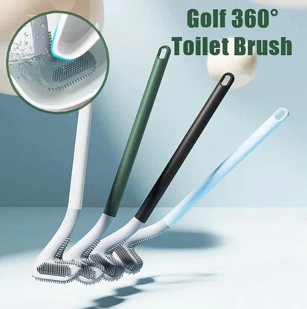 Silicone Hockey Toilet Brush – Flexible & Hygienic Bathroom Cleaning Tool