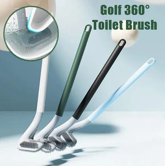 Silicone Hockey Toilet Brush – Flexible & Hygienic Bathroom Cleaning Tool