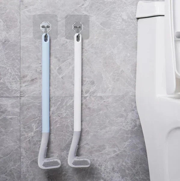 Silicone Hockey Toilet Brush – Flexible & Hygienic Bathroom Cleaning Tool