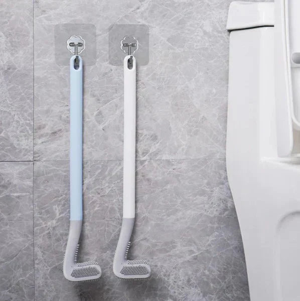 Silicone Hockey Toilet Brush – Flexible & Hygienic Bathroom Cleaning Tool