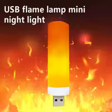 USB LED Flame Lamp with real flame effect in Pakistan