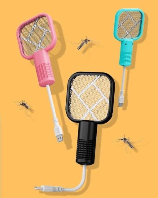 Mini USB Electric Mosquito Racket – Insect Killer with LED Light