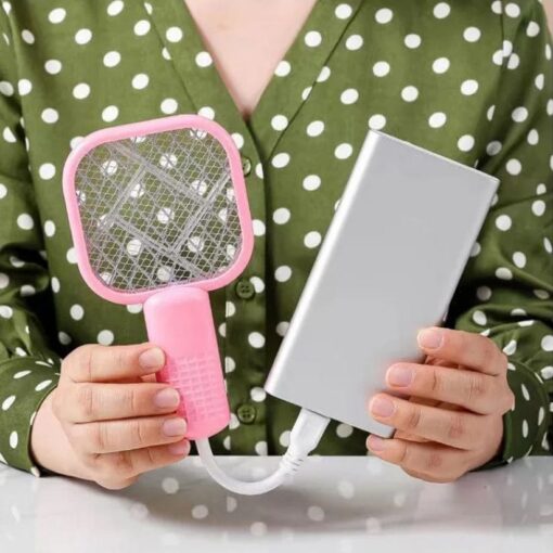 Mini USB Electric Mosquito Racket – Insect Killer with LED Light