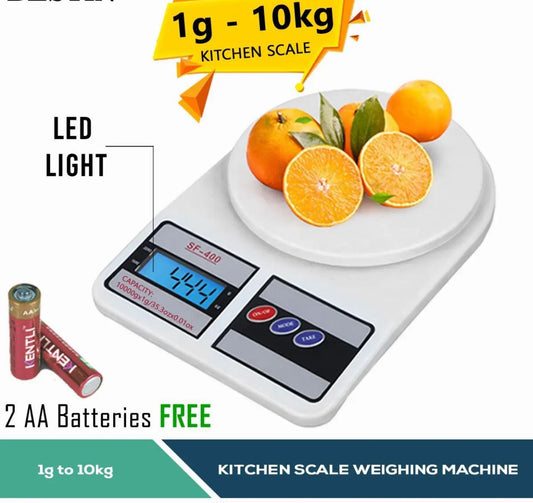 Electronic Digital Kitchen Scale SF-400 – High Precision Weight Machine