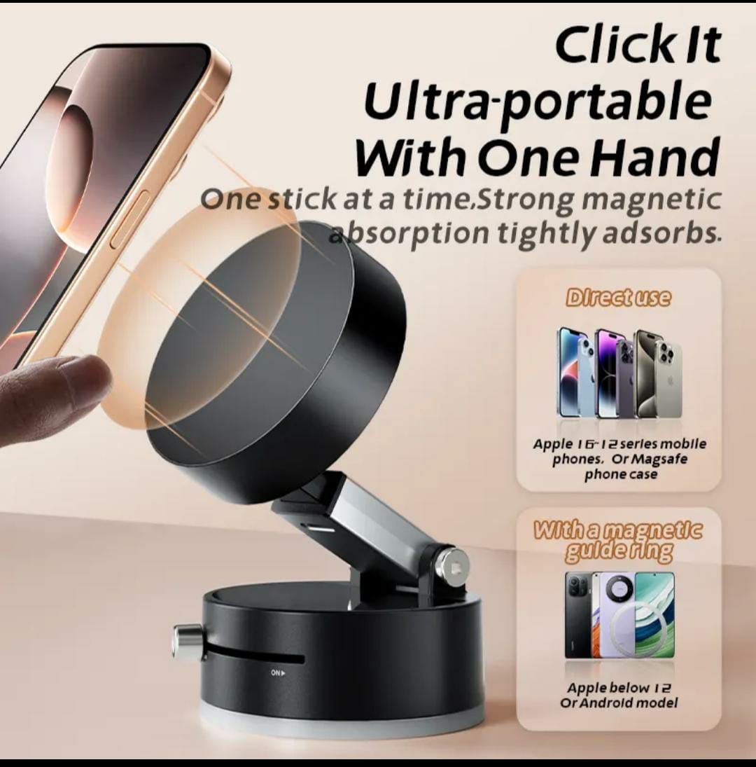 Imported - Portable Multi-Function Vacuum Suction Mobile Phone Stand