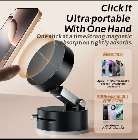 Imported - Portable Multi-Function Vacuum Suction Mobile Phone Stand