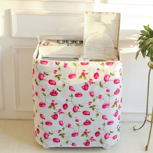 Printed Waterproof & Dustproof Double Washing Machine Cover – Stylish & Durable