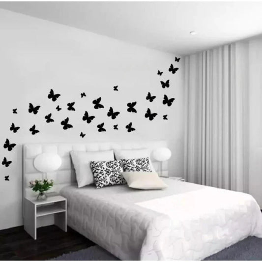 30 Pcs Wooden Butterfly Wall Décor – DIY Craft & Home Decoration Set for Living Room & Bedroom
