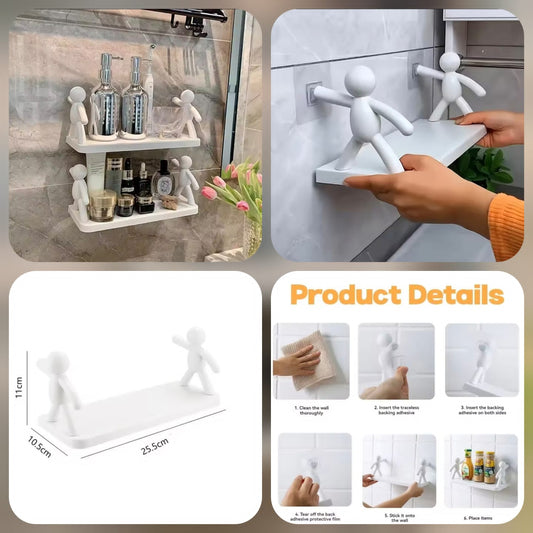 Character Storage Shelf Wall Hanging – Large Stylish Wall Organizer