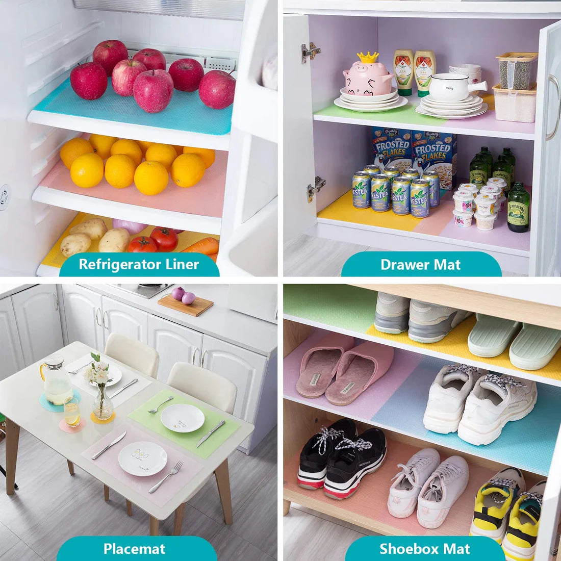 Anti-Slip Shelf Mat Sheet 45x150cm – For Kitchen Cabinets & Fridge Drawers