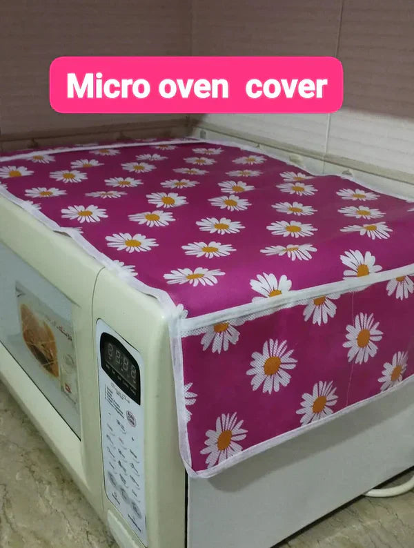 Local - Kitchen Microwave Oven Dustproof Cover with Side Pockets