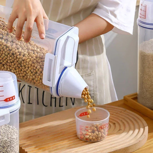 Airtight Food Storage Containers – 2.5L Cereal & Snack Kitchen Jars