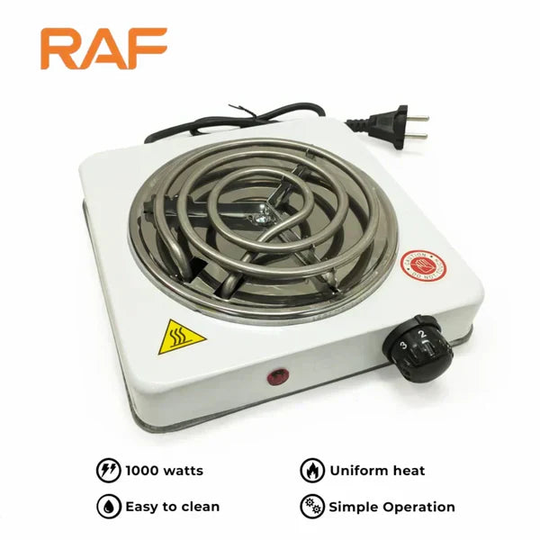 Raf Electric Stove & Hot Plate – 1000W Portable Cooker with Uniform Heating