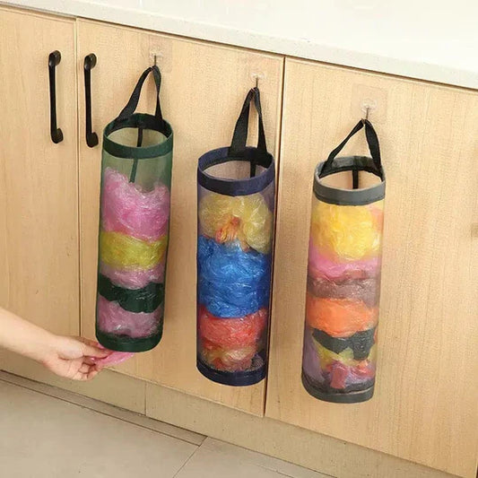 Plastic Bag Holder – Multipurpose Hanging Organizer for Shoppers & Grocery Bags