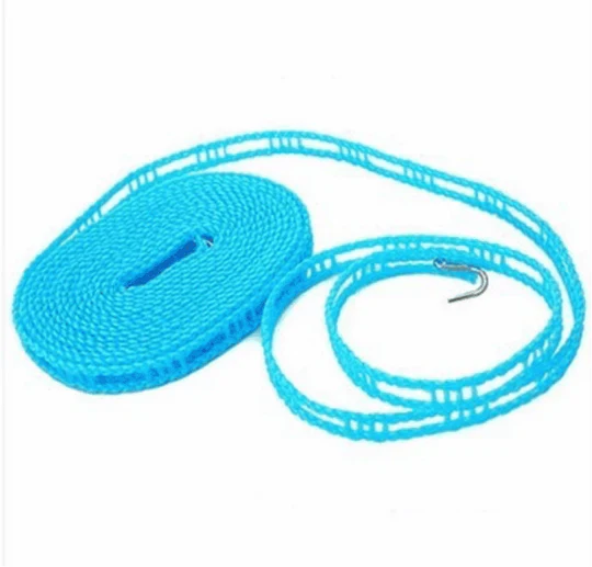 Portable Clothes Drying Rope β Adjustable Windproof Laundry Clothesline for Indoor & Outdoor Travel Use (5 Meter)