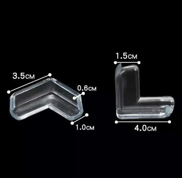 Set of 4 Baby Silicone Table Corner Protectors – Safety Bumper Guards
