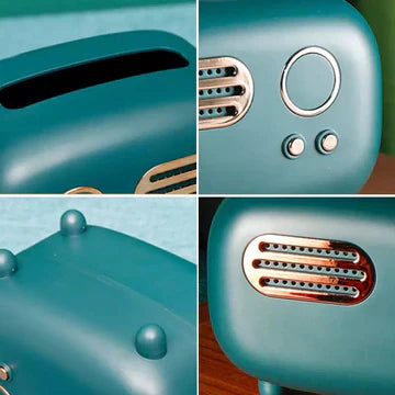 Retro Radio Design Tissue Box – Stylish Home & Car Tissue Holder