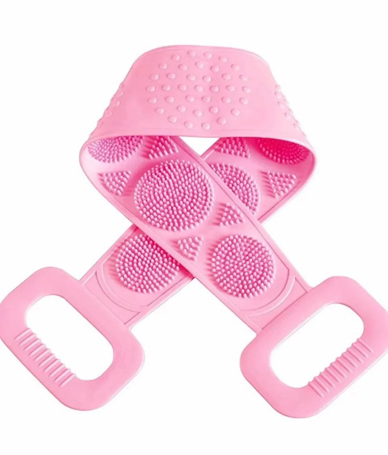 Silicone Back Scrubbing Belt – Double-Sided Exfoliating Body Scrubber