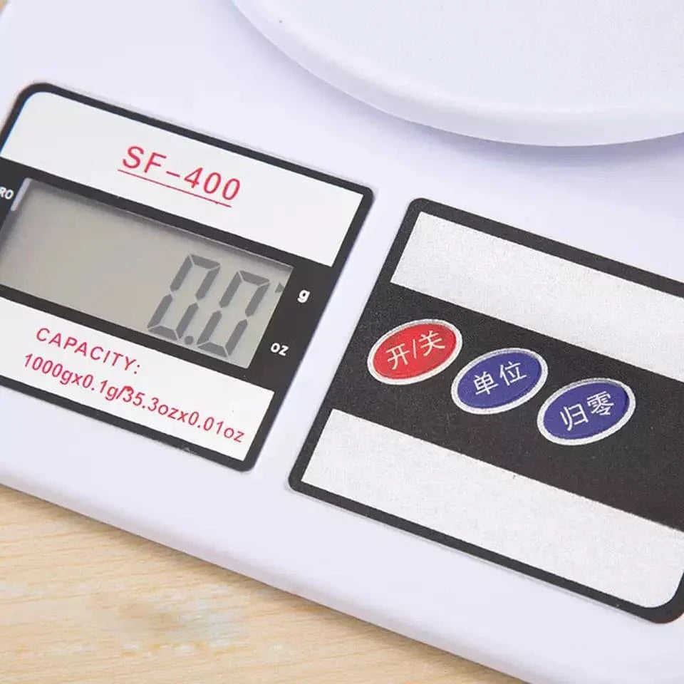 Electronic Digital Kitchen Scale SF-400 – High Precision Weight Machine