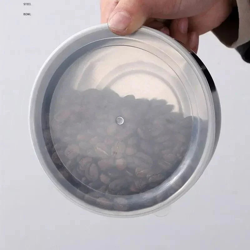 Set of 5 Stainless Steel Bowls with Lids – Multipurpose Storage & Serving