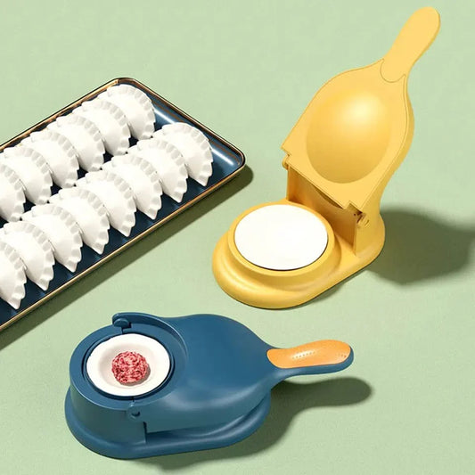 2-in-1 Manual Dumpling Maker & Dough Press – Portable Dumpling, Tortilla, and Dough Skin Molder | Premium Quality