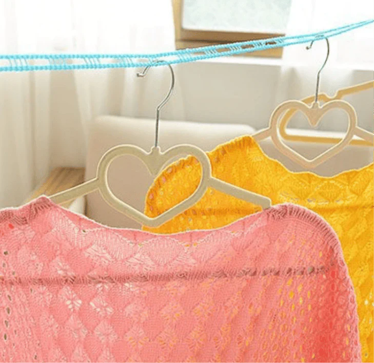 Portable Clothes Drying Rope β Adjustable Windproof Laundry Clothesline for Indoor & Outdoor Travel Use (5 Meter)