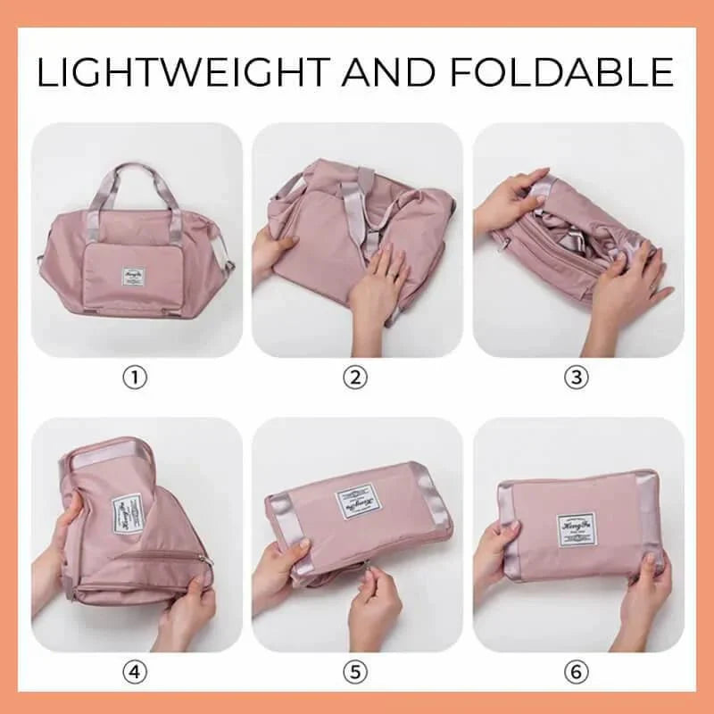 Foldable Large Capacity Travelling Bag – Lightweight & Space-Saving Travel Essential