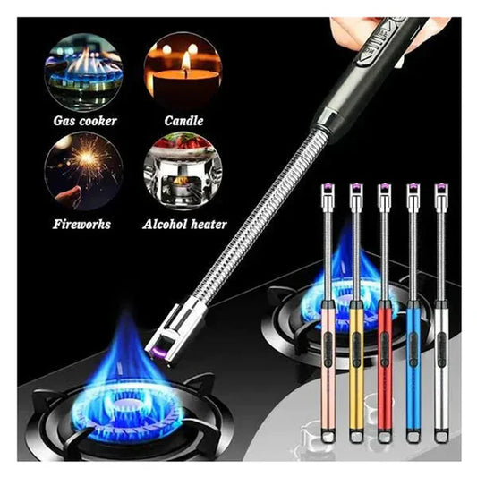 Electric USB Rechargeable Plasma Arc Lighter – Windproof & Flameless