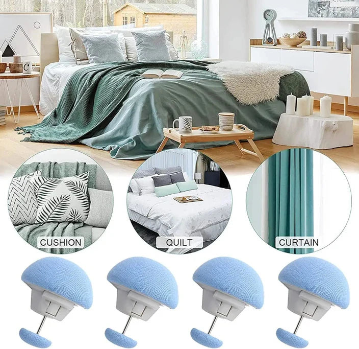 Pack of 4 Bedsheet Quilt Clips – Anti-Slip Grippers for Bed Covers & Duvets