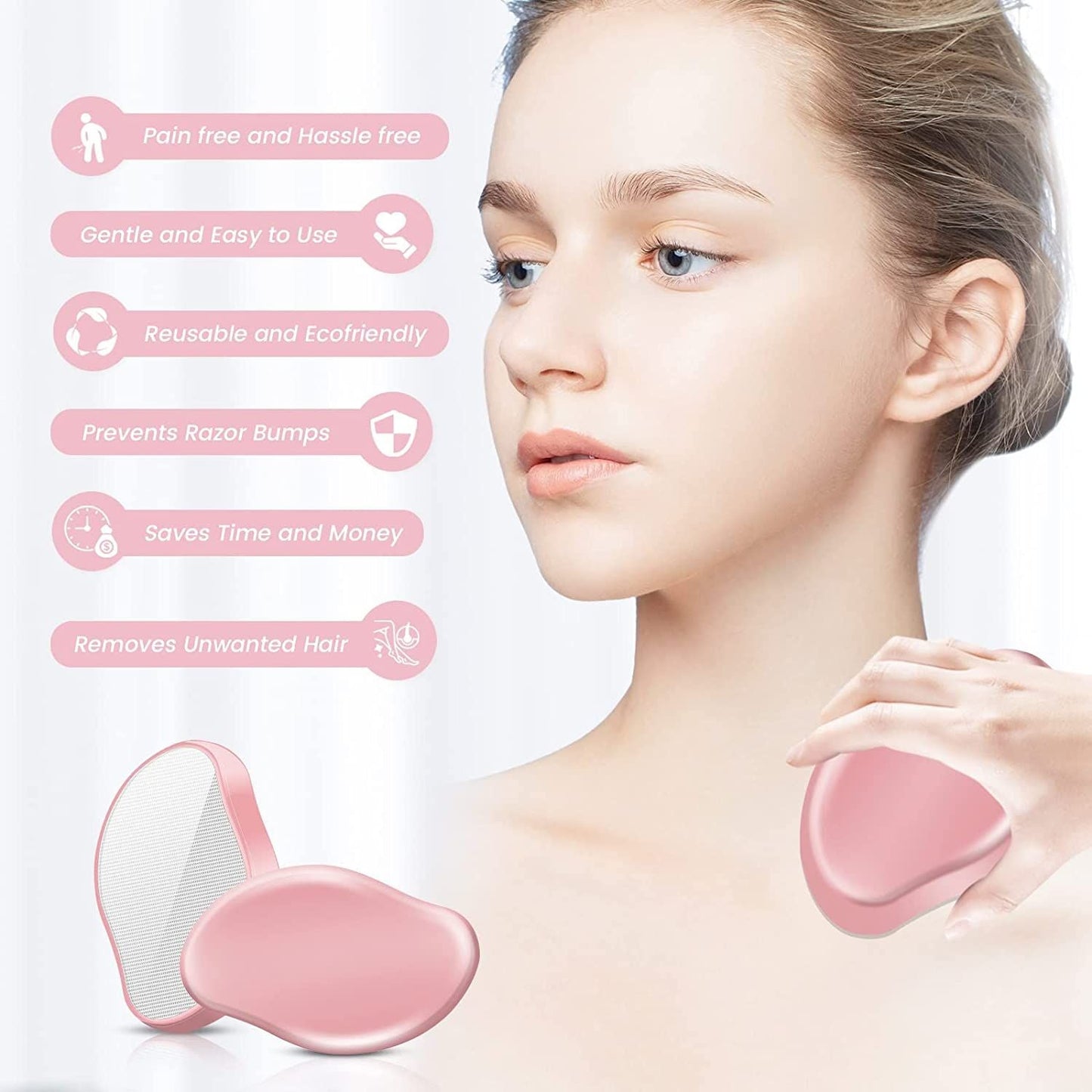 Hair Remover Stone – Painless Epilator for Smooth Skin - Large Size