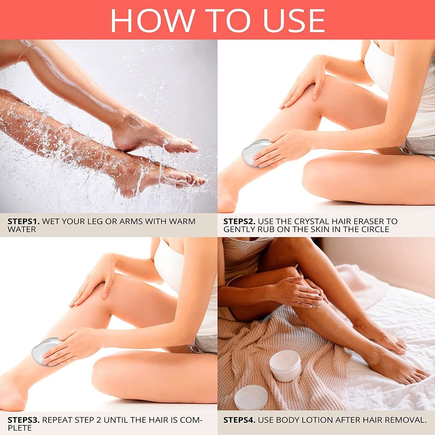 Hair Remover Stone – Painless Epilator for Smooth Skin - Large Size