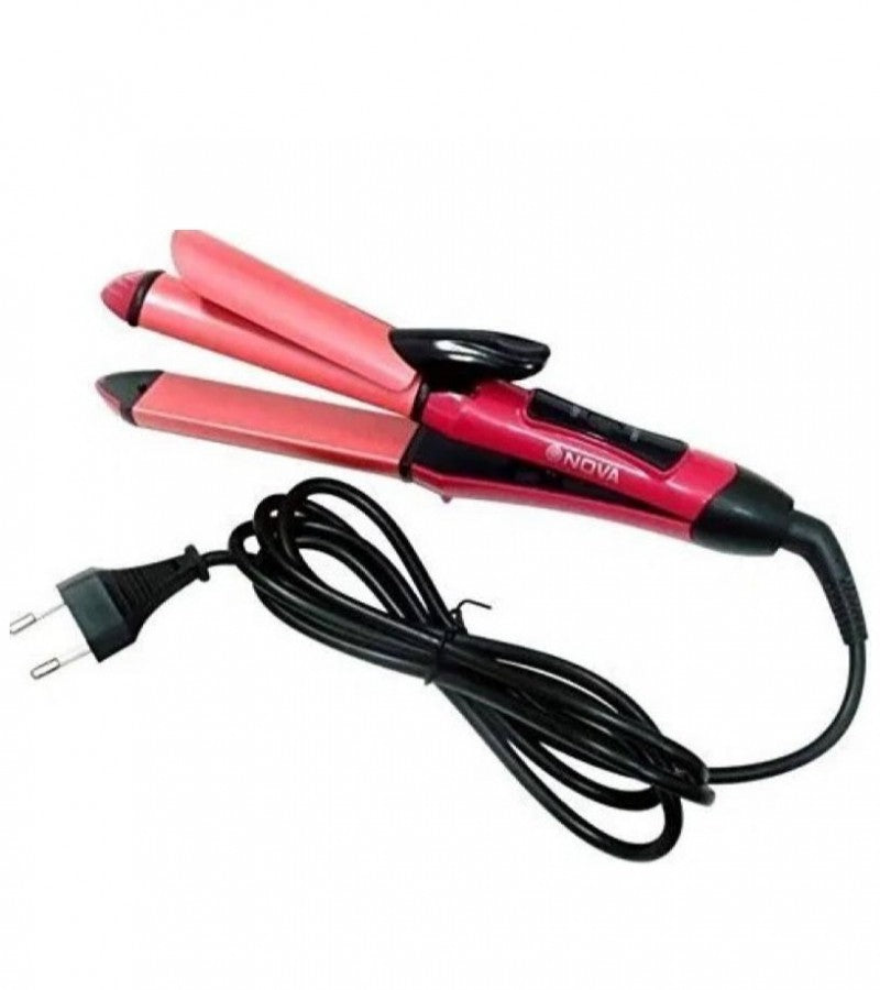 NOVA 2-in-1 Hair Straightener & Curler – Professional Styling Beauty Set in Pakistan