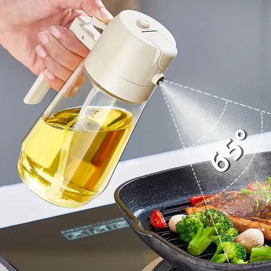 580ml Premium Glass Oil Spray Bottle – Refillable Kitchen Cooking Oil Sprayer in Pakistan