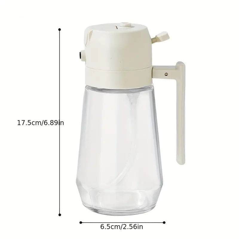 580ml Premium Glass Oil Spray Bottle – Refillable Kitchen Cooking Oil Sprayer in Pakistan