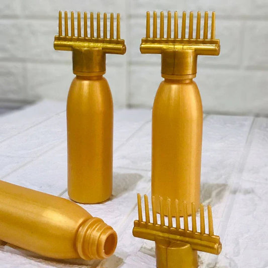 Oil Bottle With Comb – Anti-Dandruff & Anti-Lice Scalp Massager