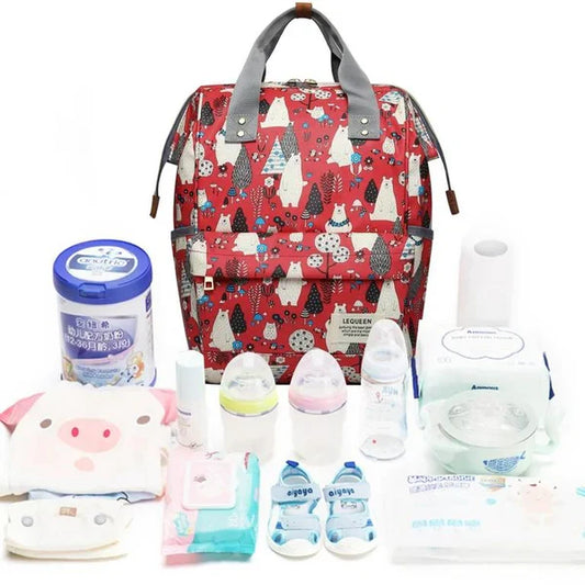 Travel Mummy Diaper Bag – Large Capacity Maternity Nappy Backpack for Moms