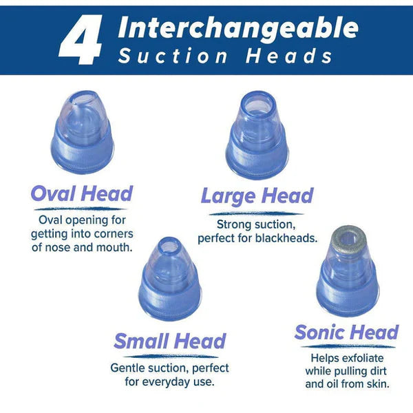4-in-1 Vacuum Derma Suction Pore Cleaner – Blackhead Remover & Facial Skin Care Device