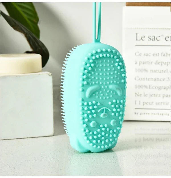 Soft Silicone Body Bath Brush Scrub – Gentle Exfoliating Shower Tool
