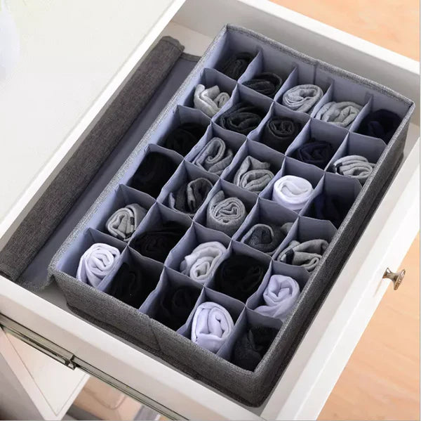 Foldable Closet Drawer Divider – Underwear & Socks Storage Organizer