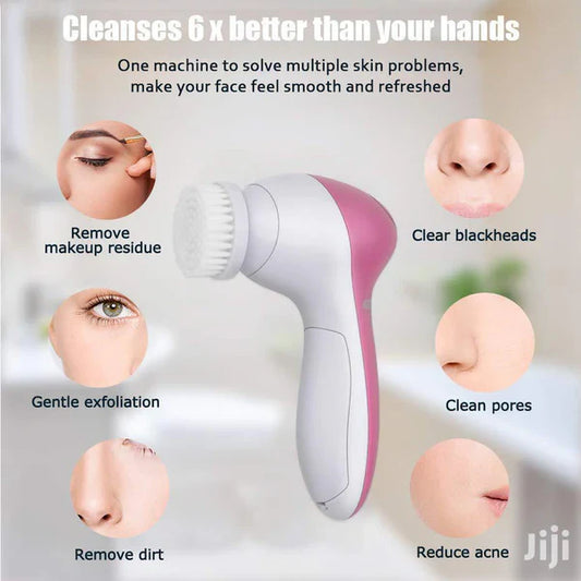 5 in 1 Beauty Care Face Massager – Deep Cleansing & Skin Rejuvenation Tool