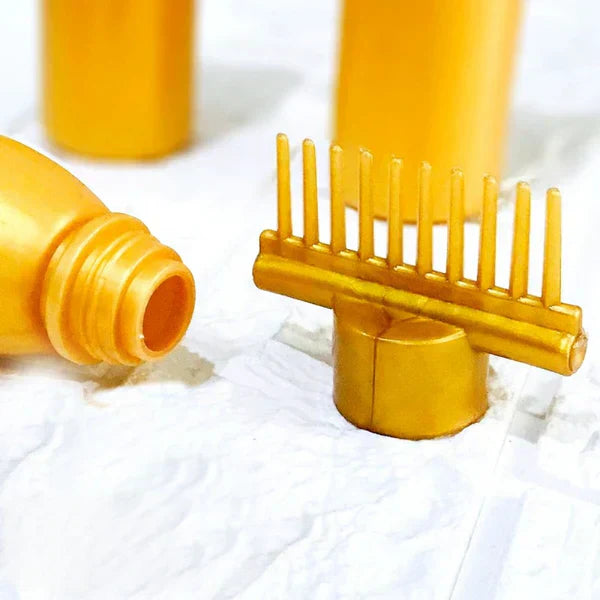 Oil Bottle With Comb – Anti-Dandruff & Anti-Lice Scalp Massager