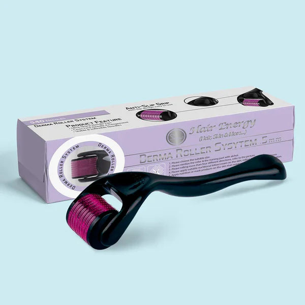 (High Quality) Derma Roller 0.5mm – Skin Therapy Micro-Needle 540 for Acne Scars, Wrinkles, Stretch Marks & Pores