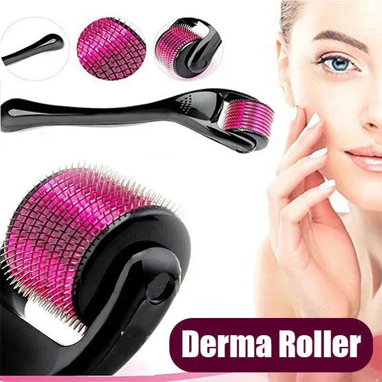 (High Quality) Derma Roller 0.5mm – Skin Therapy Micro-Needle 540 for Acne Scars, Wrinkles, Stretch Marks & Pores