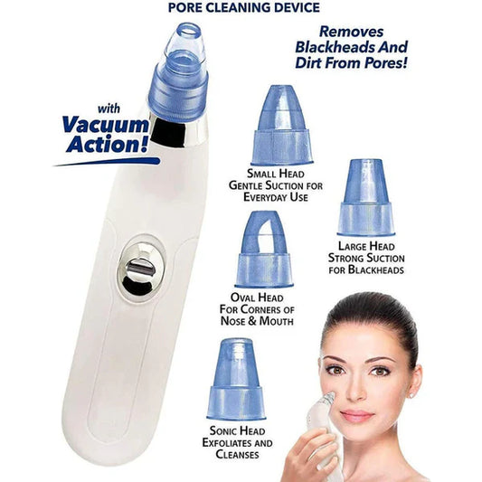 4-in-1 Vacuum Derma Suction Pore Cleaner – Blackhead Remover & Facial Skin Care Device