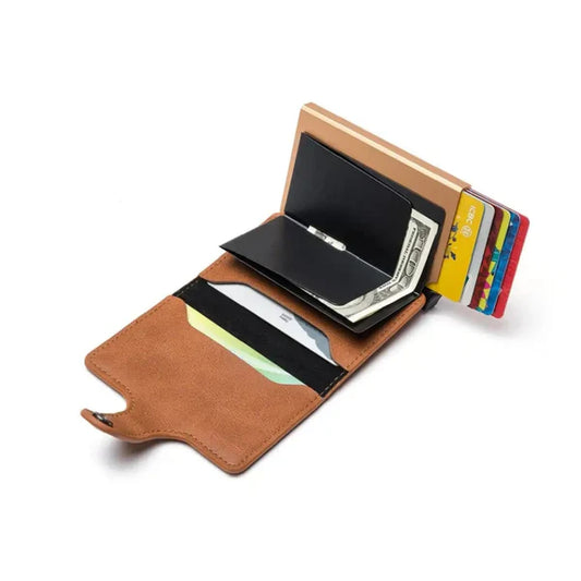 Pop-up Card Holder Wallet – Slim RFID-Blocking Wallet with Quick Access Design